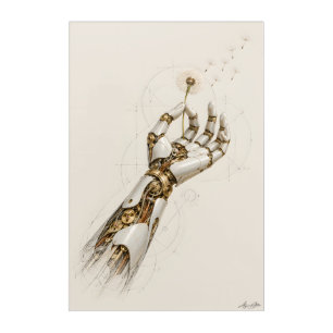 Porcelain Grace Acrylic Print