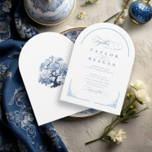 Porcelain-Inspired Chinoiserie Wedding Arch ID1094