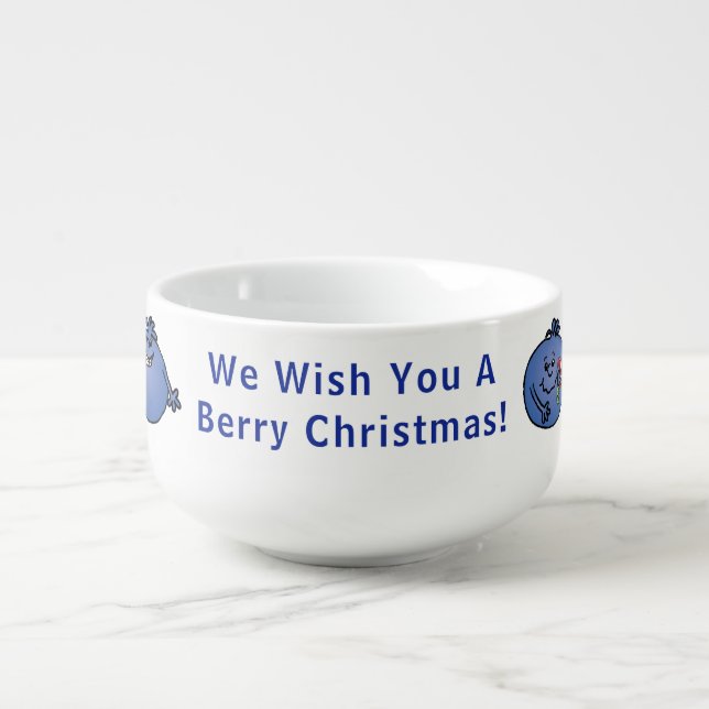 Porcelain Mug Personalize "Berry Christmas" (Front)