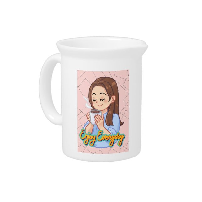 Porcelain Pitcher (Left)