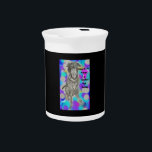 Porcelain Pitcher<br><div class="desc">Mug with my mixed media artwork I created. Let's get the message out there...  the shelters are full. Mug reads: Save A life Adopt A Shelter Pet Today.</div>