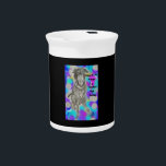 Porcelain Pitcher<br><div class="desc">Mug with my mixed media artwork I created. Let's get the message out there...  the shelters are full. Mug reads: Save A life Adopt A Shelter Pet Today.</div>