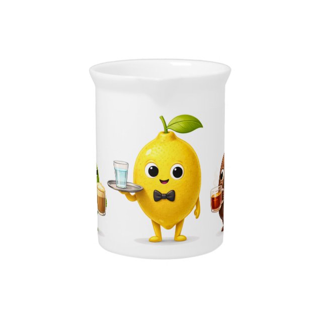 Porcelain Pitcher – Elegant Kitchen & Table Decor (Front)