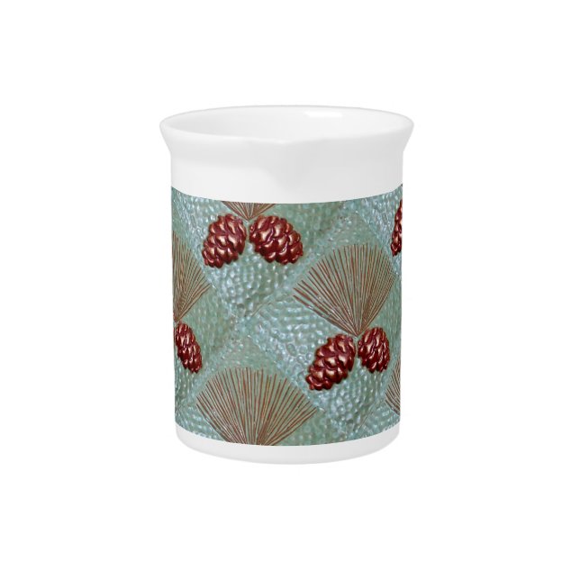 Porcelain Pitcher with Gingko Leaves (Front)