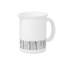 Porcelain Pitcher with Midcentury Gibson Print