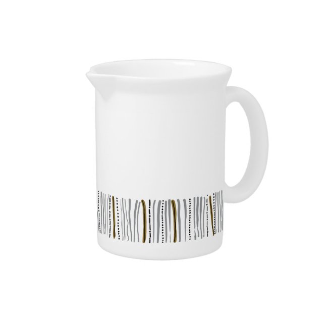 Porcelain Pitcher with Midcentury Gibson Print (Right)