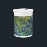 Porcelain Pitcher with Van Gogh's Irises<br><div class="desc">Print of Van Gogh's Irises</div>