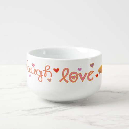 Porcelain Soup Mug Laugh a Latke