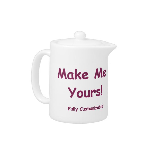 Porcelain Teapot ~ dishwasher safe ~ customizable! (Left)