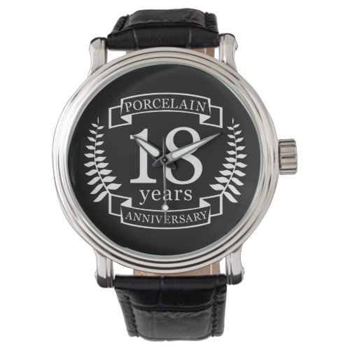 Porcelain traditional wedding anniversary 18 years watch