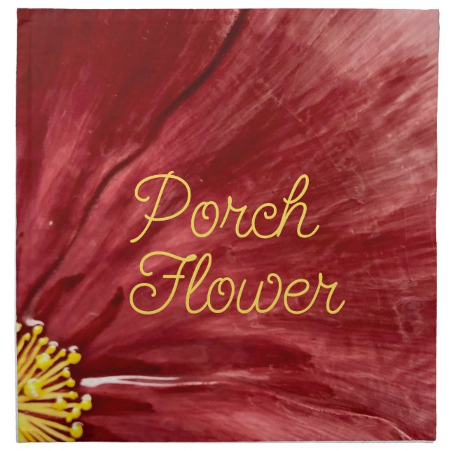 Porch Flower / Original / Cloth Napkin (Front)