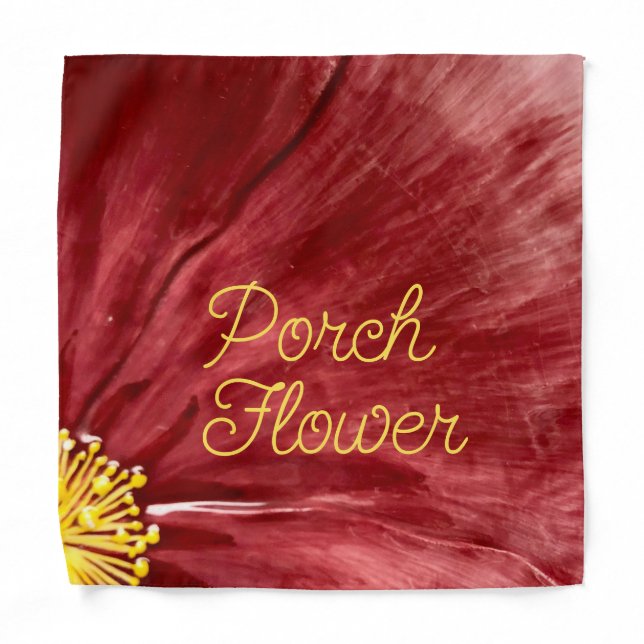 Porch Flower / Original / Pet Bandana (Front)