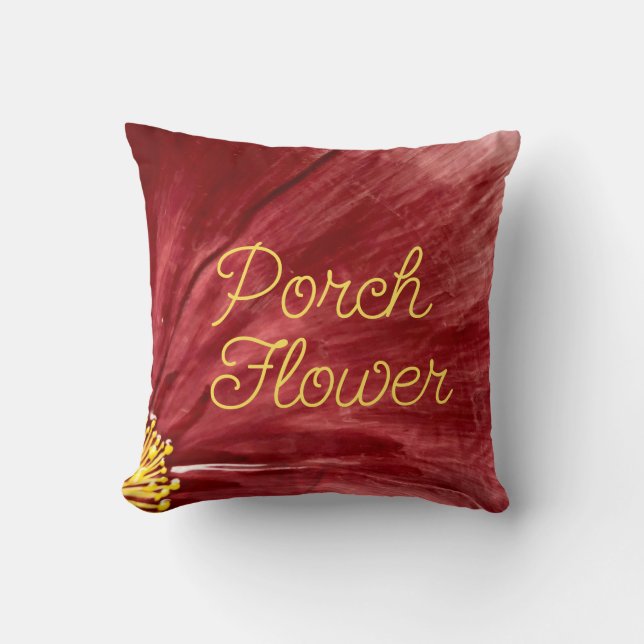 Porch Flower / Original / Throw Pillow (Front)