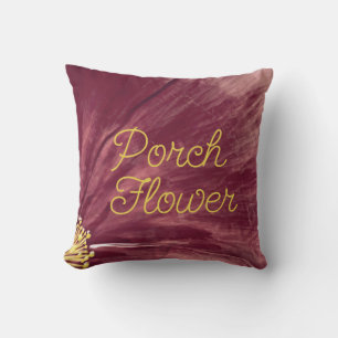 Porch Flower / Puerto Madera / Throw Pillow