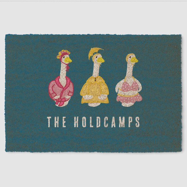 Porch Goose Custom Coir Mat (Front)