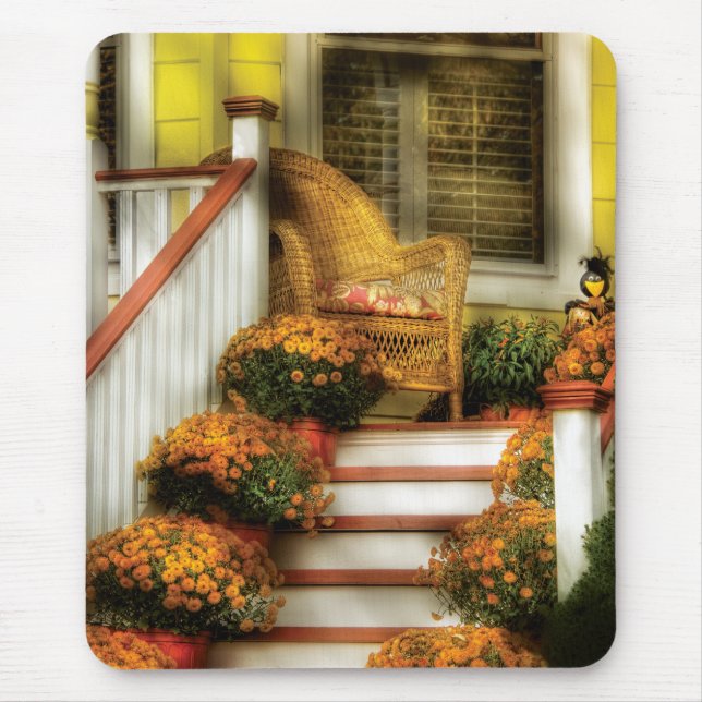 Porch - In the light of Autumn Mouse Pad (Front)