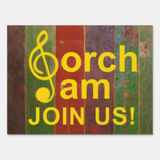 Porch Jams Yard Sign