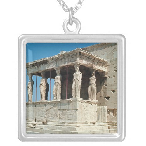 Porch of the Maidens Erechtheion c421_405 BC Silver Plated Necklace