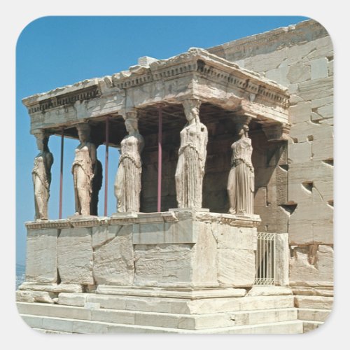 Porch of the Maidens Erechtheion c421_405 BC Square Sticker