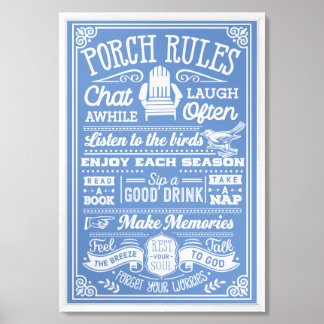 Porch Rules  Framed Art
