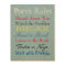Porch Rules Wood Wall Art