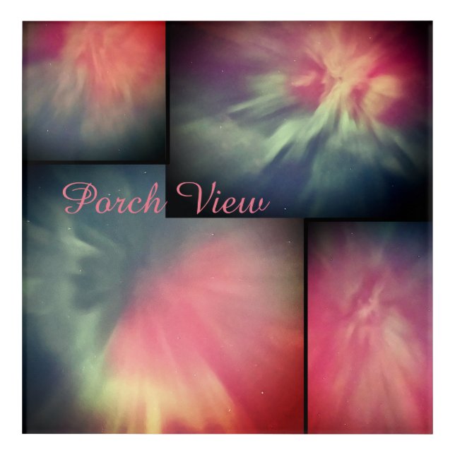 Porch View / Corona /  Acrylic Print (Front)