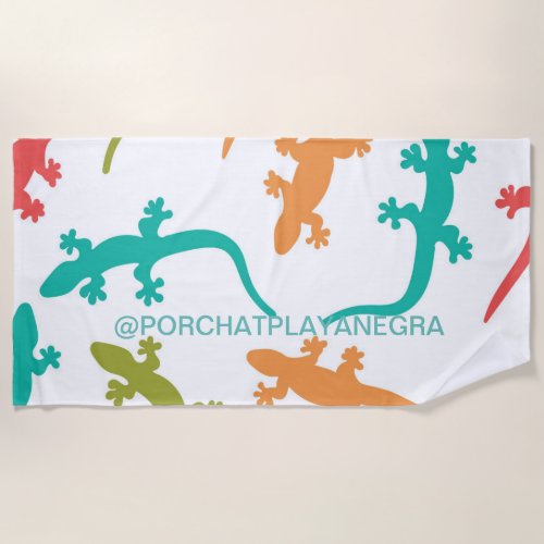 PorchAtPlayaNegra Gecko Beach Towel
