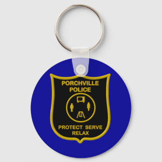Porchville Police Keychain