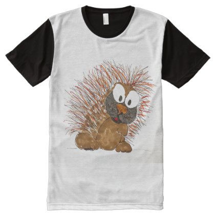 porcupine All-Over-Print shirt