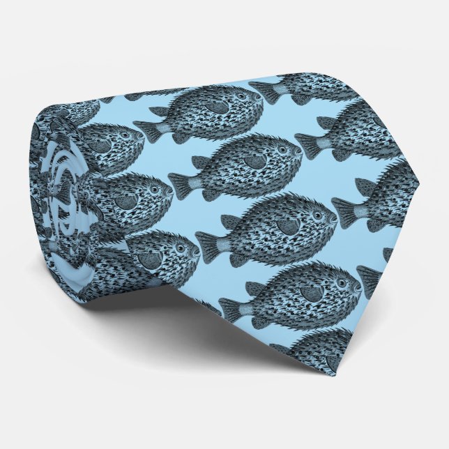 Porcupine blowfish Thunder_Cove  Neck Tie (Rolled)