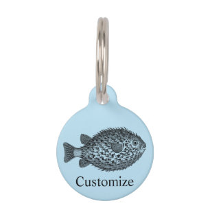 Porcupine blowfish Thunder_Cove Pet ID Tag