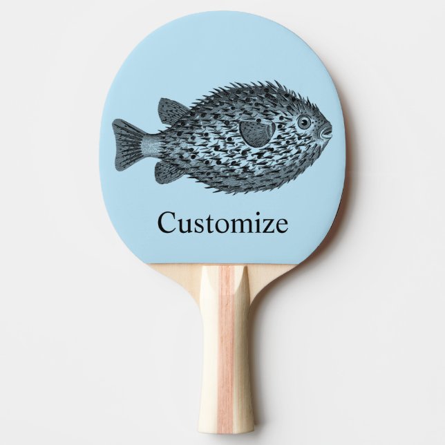 Porcupine blowfish  Thunder_Cove Ping Pong Paddle (Front)