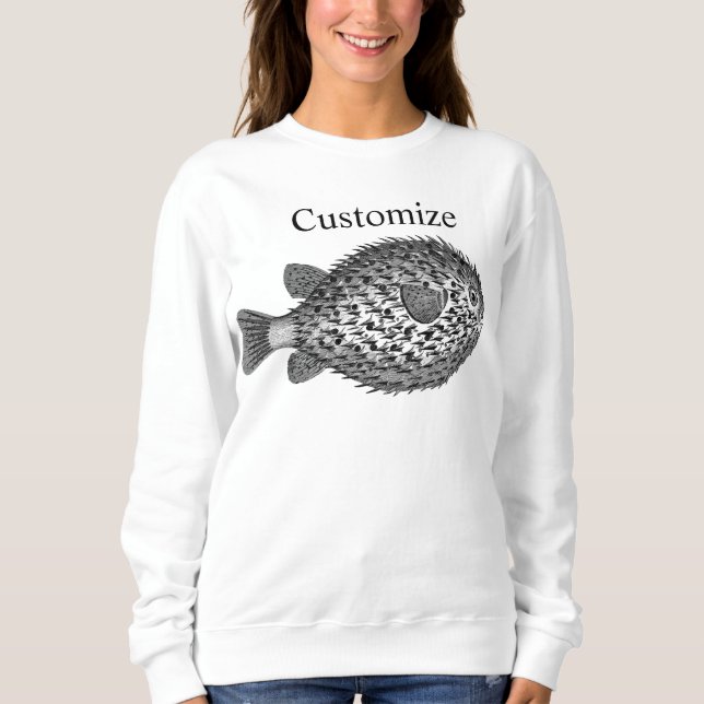 Porcupine blowfish  Thunder_Cove   Sweatshirt (Front)
