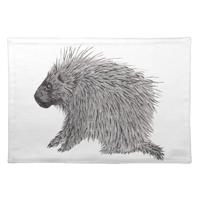 Porcupine Cloth Placemat (Front)