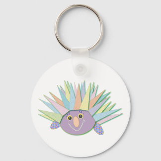 Porcupine: happy happy keychain