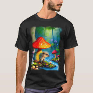  Porcupine / Hedgehog Enchanted Forest T-Shirt