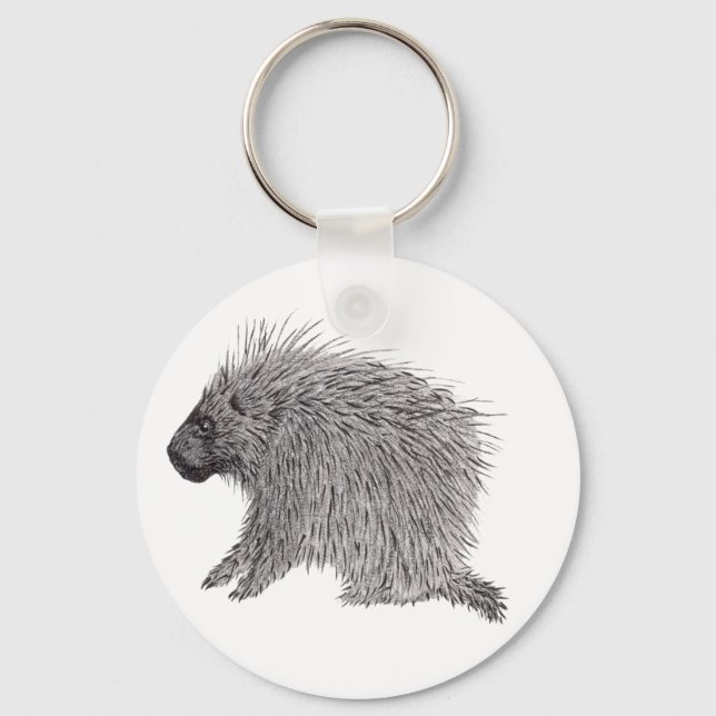 Porcupine Keychain (Front)