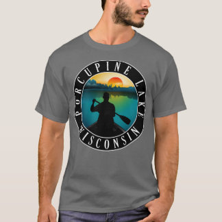 Porcupine Lake Wisconsin Canoeing T-Shirt