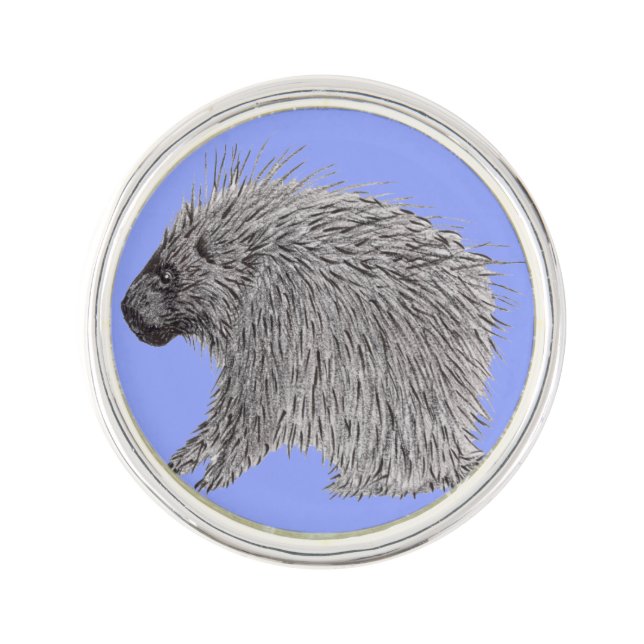 Porcupine Lapel Pin (Front)