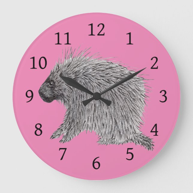 Porcupine Large Clock (Front)
