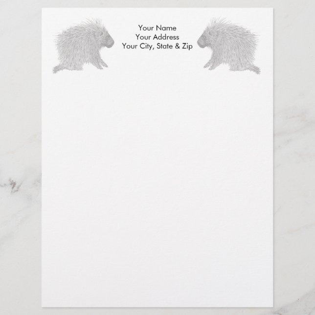 Porcupine Letterhead (Front)