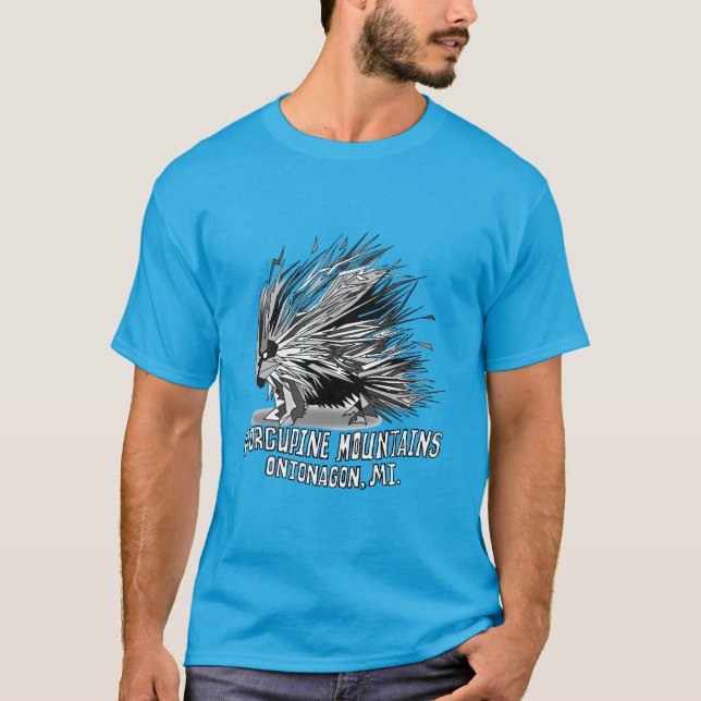 Porcupine Mountains Porcupine Shirt for Yoopers (Front)