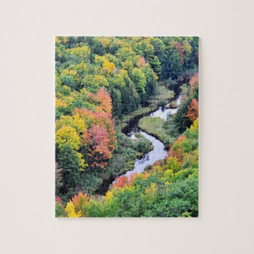 Porcupine Mountains Puzzle Fall Colors