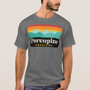 Porcupine Mountains State Park Michigan Vintage Su T-Shirt