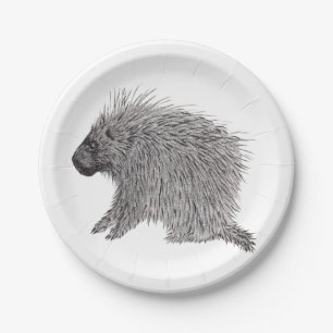 Porcupine Paper Plates