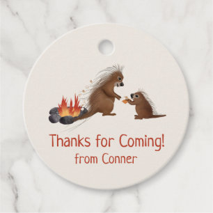 porcupine smores favor tag