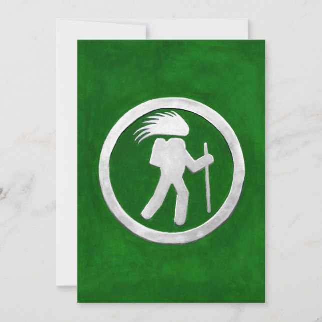 Porcupine Trail Marker Invitation (Front)