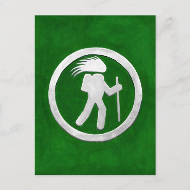 Porcupine Trail Marker Postcard (Front)