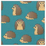Porcupines Cute Hedgehogs Cartoons Fabric
