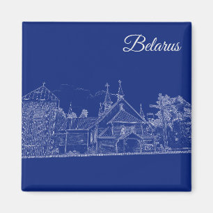 Porechye Parečča Belarus Architecture Church  Magnet